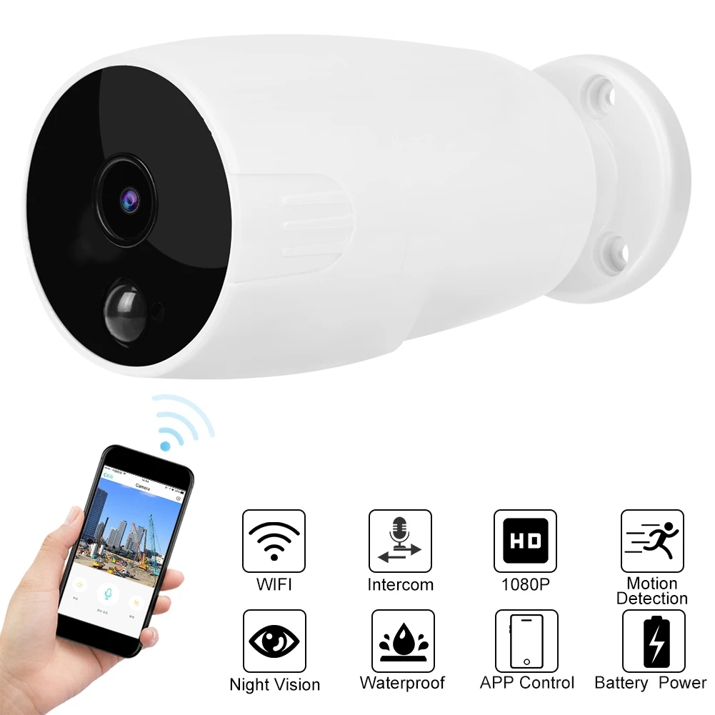 

1080P WiFi Waterproof Battery Powered Surveillance Camera Wireless Motion Detection Camera on sale