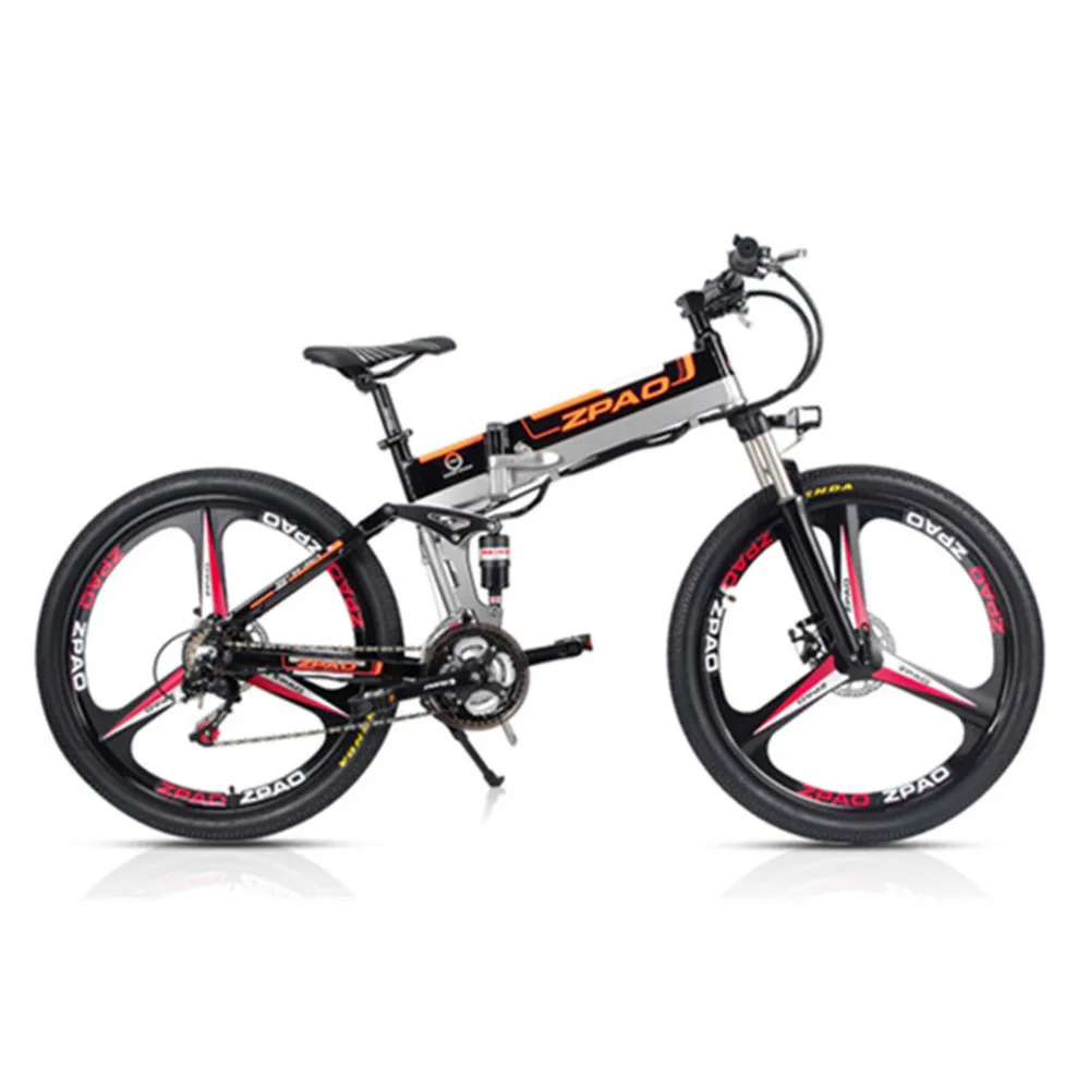 

Aluminium Alloy Frame 48v 350w Electric Bicycle 12.8ah Lg Battery Full Suspension Electric Mountain Bike Front Rear Disc Brake
