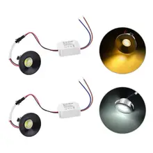 3 Вт Светодиодный светильник с темным креплением, черная Встраиваемая лампа, витрина для спальни, домашний декор