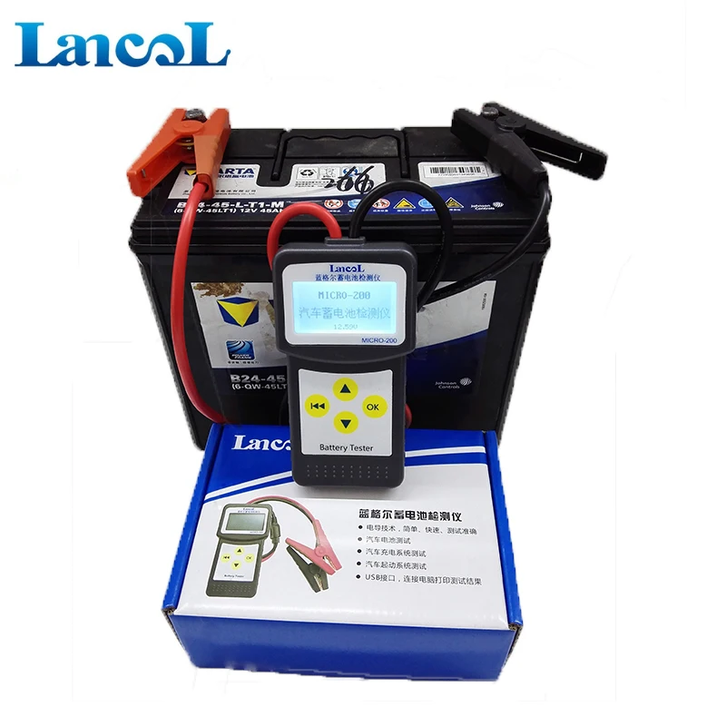 Lancol Automotriz Профессиональный диагностический MICRO 200 цифровой тестер батареи 12 В CCA