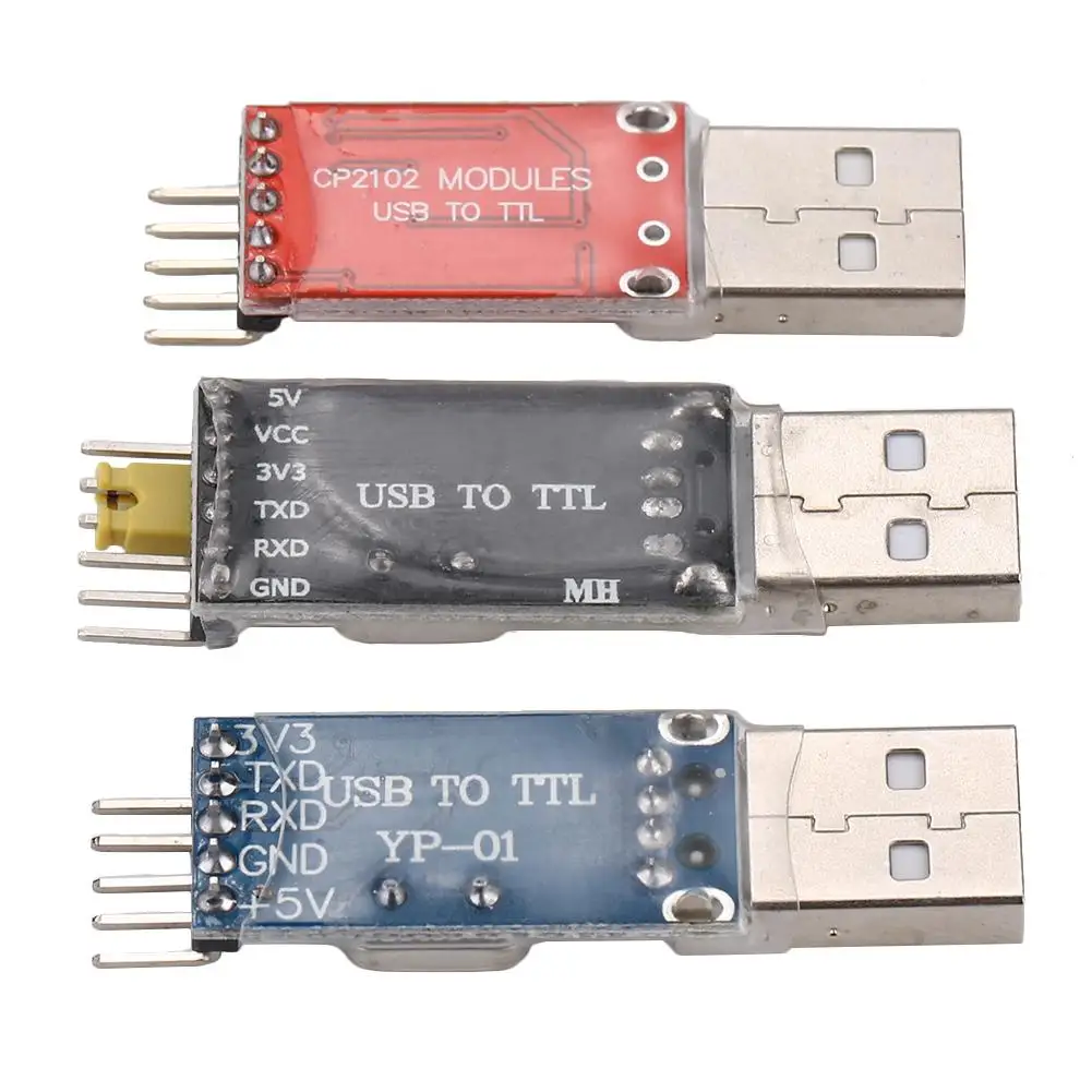 PL2303 CP2102 CH340 модуль USB к ttl адаптер с 4-контактный Линия Комплект