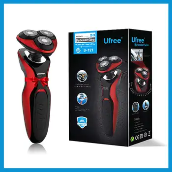 

Ufree U-121 Face Care Men Beard Trimmer Machine Rechargeable Electric Shaver 3D Triple Floating Blade Heads Shaving Razors 100