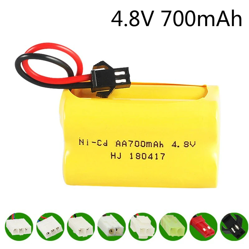 

(X model) 4.8V 700mAh Ni-CD battery for Remote Control Toy Cars Trucks Tank Guns lighting facilities RC TOYS Battery Packs 1pcs