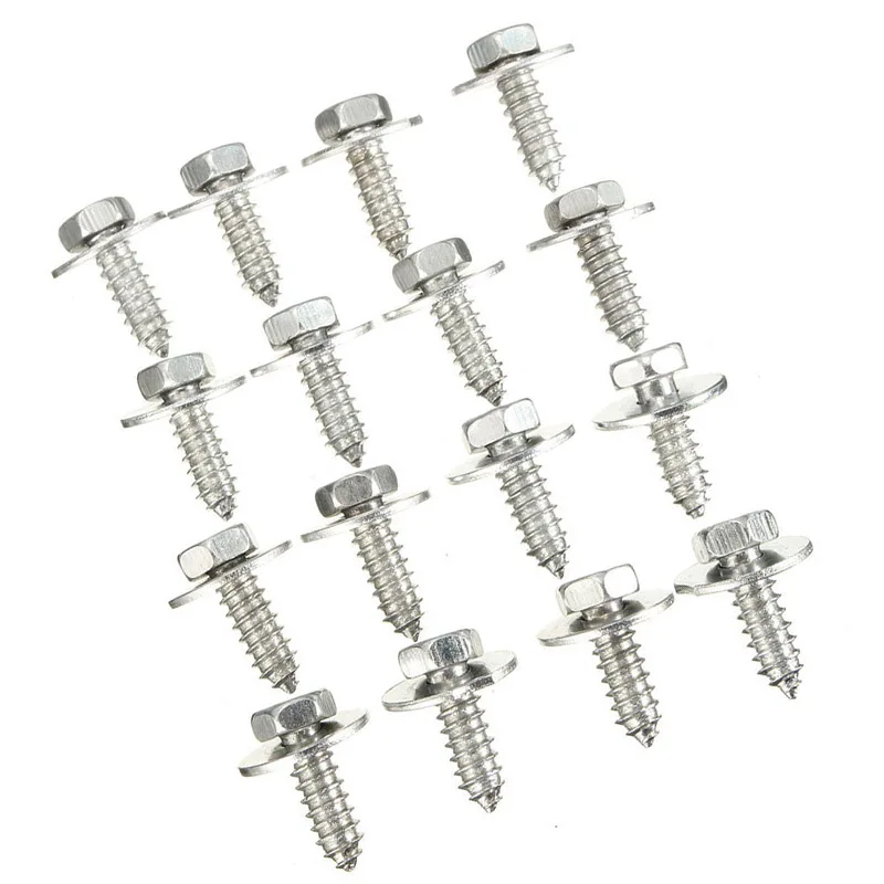 44pcs Car Engine Under Cover Splash Guard Screw Trim Metal Clips Fit For BMW E46 High Quality Car Clips accessories