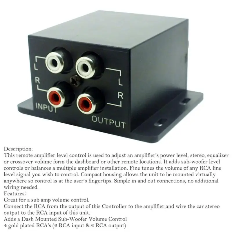 Автомобильный регулятор аудио усилитель видео усилитель громкий динамик Бас Сабвуфер кроссовер регулятор