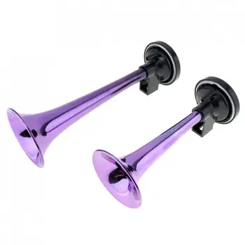 

12V Durable ABS Trumpet Horns 178dB Super Loud Dual Tone Air Horn Set Trumpet Compressor for Motorcycle Car Boat Truck