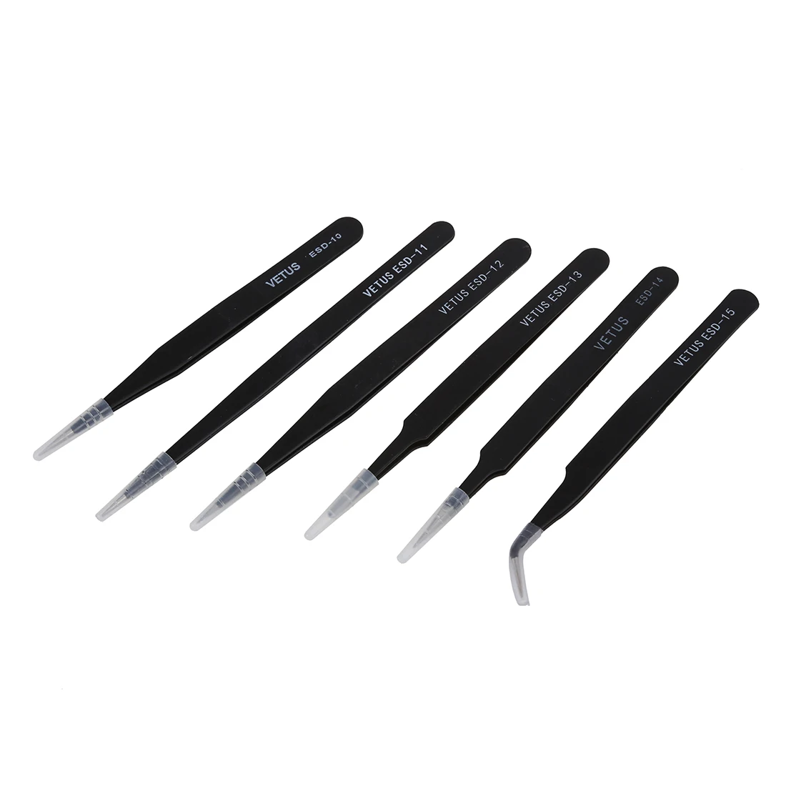 

HHO-VETUS 6pcs Safe Anti-static Tweezers Maintenance Tools ESD
