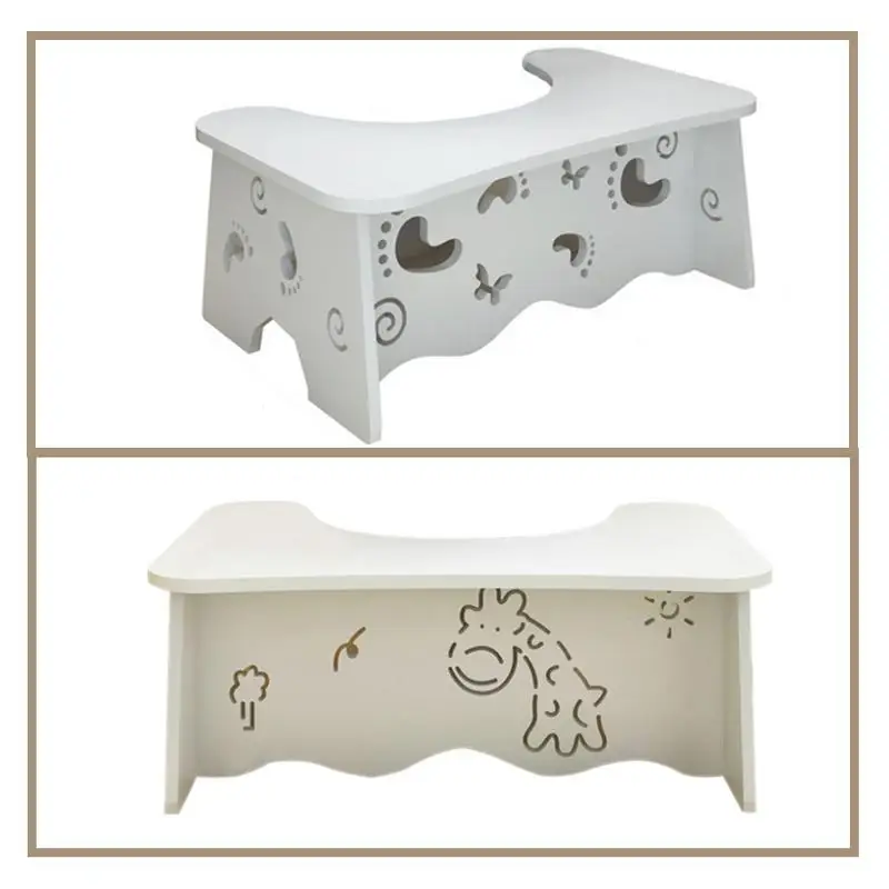 

Natural Environmental Protection Wood Waterproof Formaldehyde-free Odorless Footstool Children Toilet Footstool