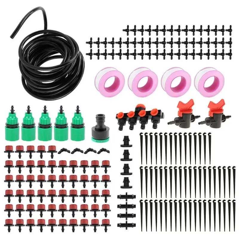 5 м-50 м регулируемый садовый поливочный шланг, наборы капельного орошения, система автоматического полива садового шланга, наборы для полива