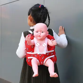 

Cute Canvas Baby Doll Outgoing Backpack Outdoor Carrying for 43cm/18 inch Dolls Packets mochila infantil