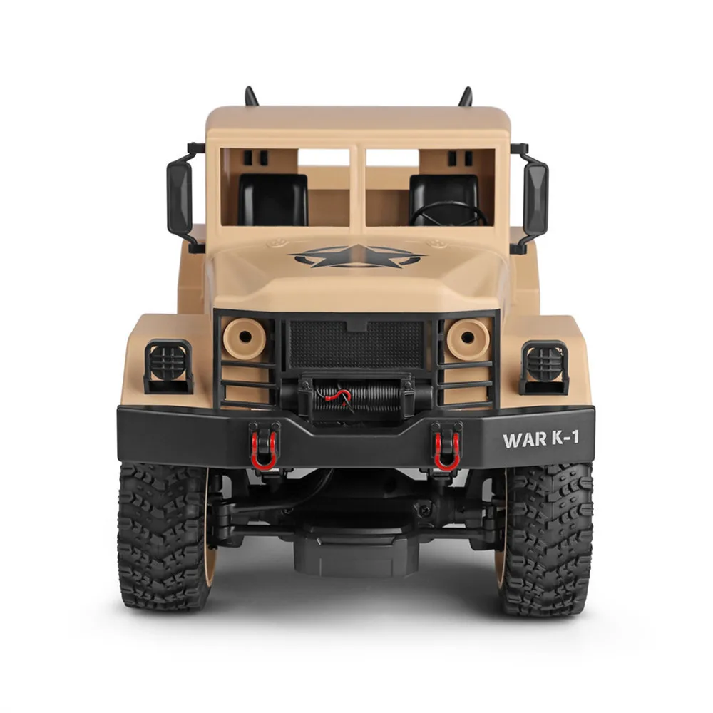 2018 New Wltoys 124301 1/12 2.4G 4WD 15km/h 45cm 390 Bruhed Rc Car 4.5kg Load Off-road Military Truck RTR Toy Viehicle Kids Gift