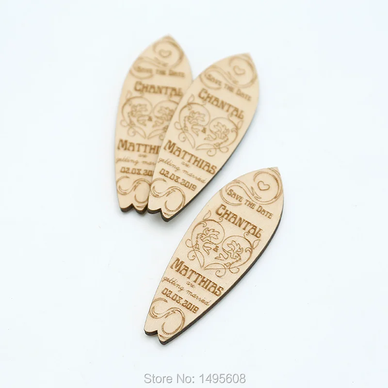  Custom surfboard Wedding Save the Date Magnets Personalized nautical Wedding Invitationbeach weddin - 32921956489