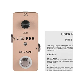 

Loop Guitar Effect Pedal Looper Guitar Pedal Max. 5 Minutes Recording Time Unlimited Overdubs True Bypass Guitar Accessories