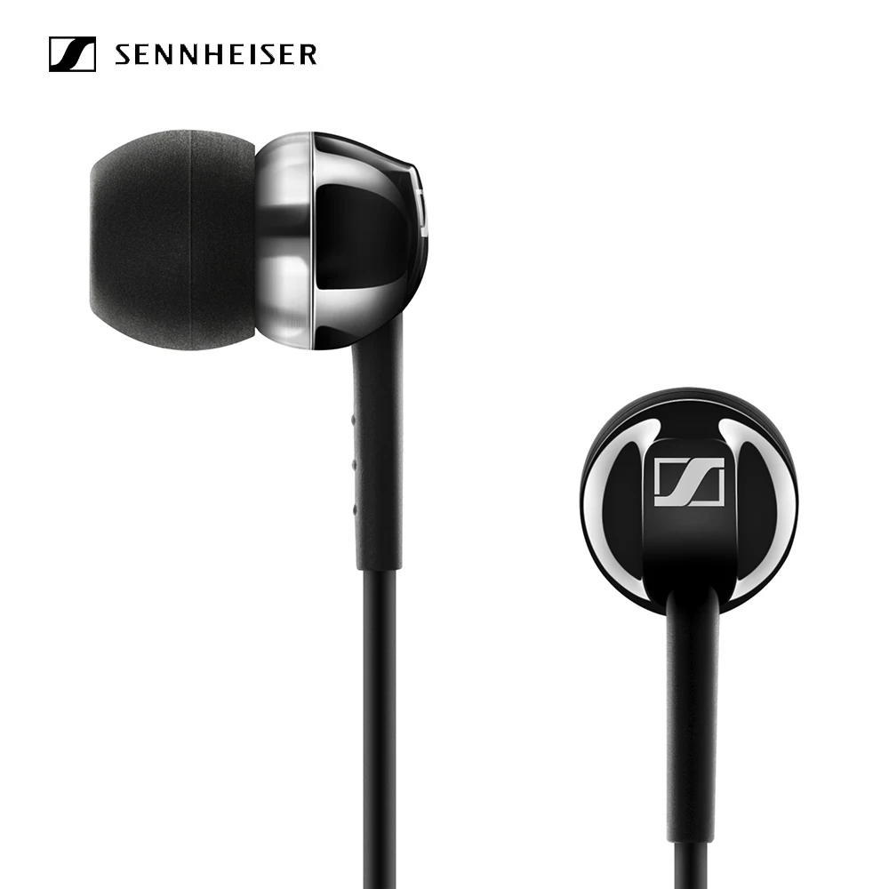 Проводные наушники Sennheiser CX 1,00, 3,5 мм, стерео звук, динамическая гарнитура, тяжелый бас звук, наушники для телефонов, планшетов, ноутбуков