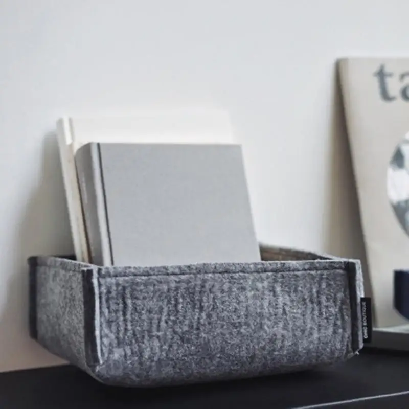 

Nordic Style Storage Basket Felt Storage Box Desktop Living Room Porch Key Debris Storage Basket Wool Storage Basket