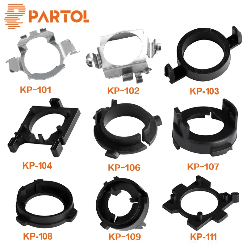 Адаптер для светодиодных фар Partol H7 автомобильный держатель Цоколь Ford Focus VW Golf MK7 BMW