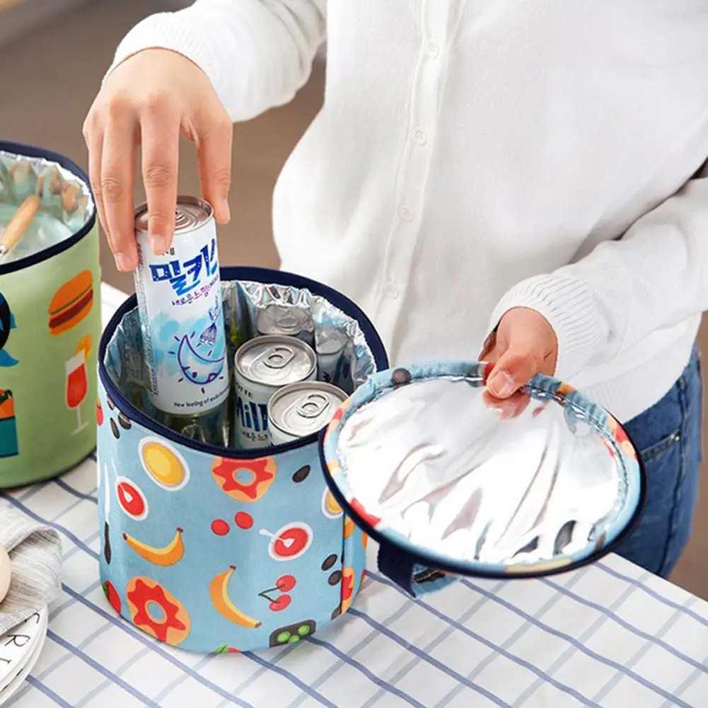 Мультфильм Термочехол, холодильник утепленная обед мешок Алюминий фольга внутренняя изоляции Ланчбокс Bento сумка для хранения Открытый Пикник офисные