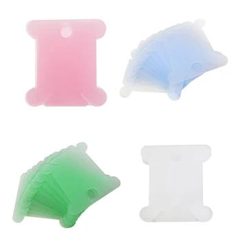 

Cross Stitch Stand Bobbin Sewing Thread 50 Pcs Thread Organizer Sewing Tools Accessory Embroidery Holder Winding Plate Board