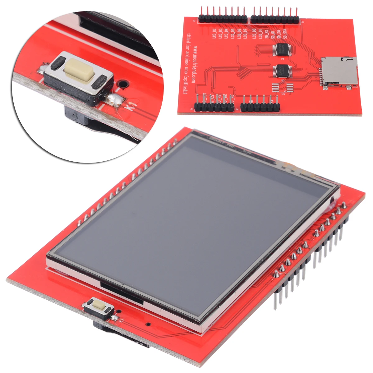 

2.4" TFT LCD Module Display Shield Touch Panel Driver IC ILI9341 240X320 for Arduino ZH6