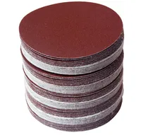 30 pièces/ensemble papier abrasif 100mm grain disques de ponçage crochet boucle papier de verre accessoires pièces pour outils de polissage
