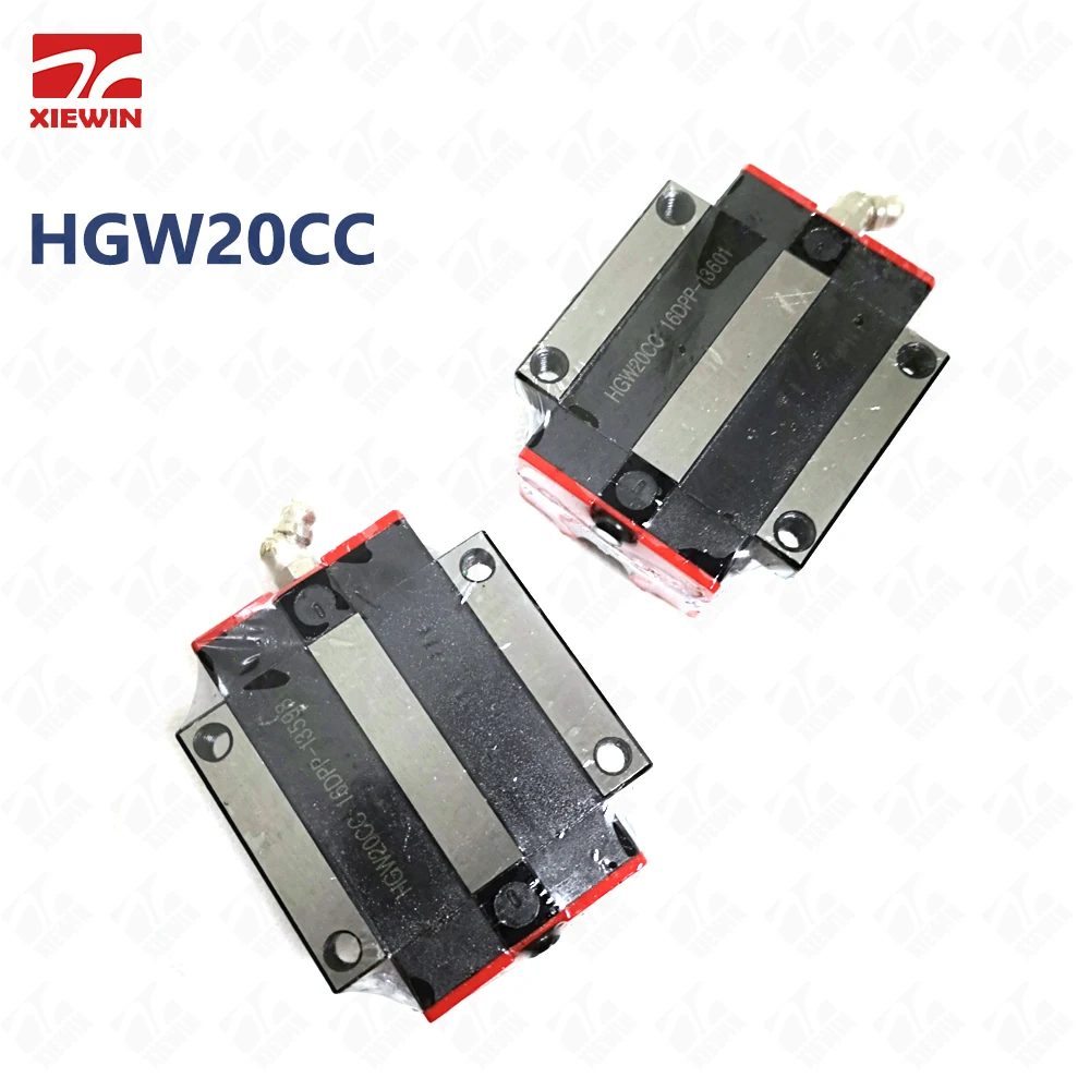 

Free shipping 2PCS Linear Guide Slider block HGW20CC Flange Type carriages for HGR20 linear guide rail guideway CNC kits