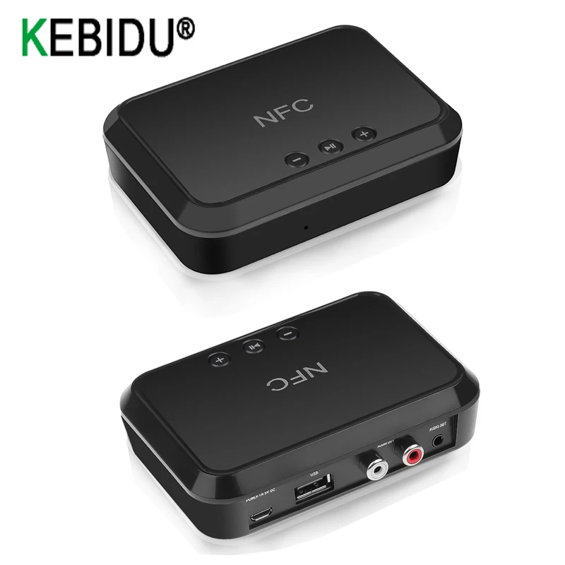 

Portable Bluetooth Wireless Receiver 3.5mm USB/NFC Disk Music Reading Stereo AUX Audio Speaker Adapter Adaptor For Sound System