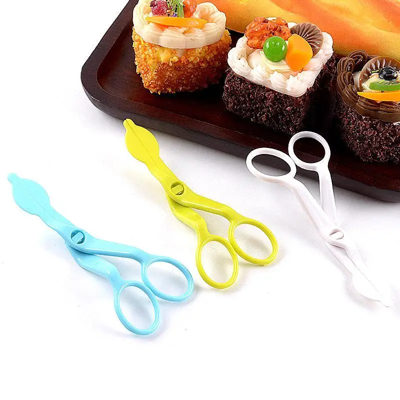 

Plastic Scissors DIY Cream Flower Transfer Lifter Fondant Cake Decor Cut Flower Receptacle Modeling Tool Kitchen Baking Gadget