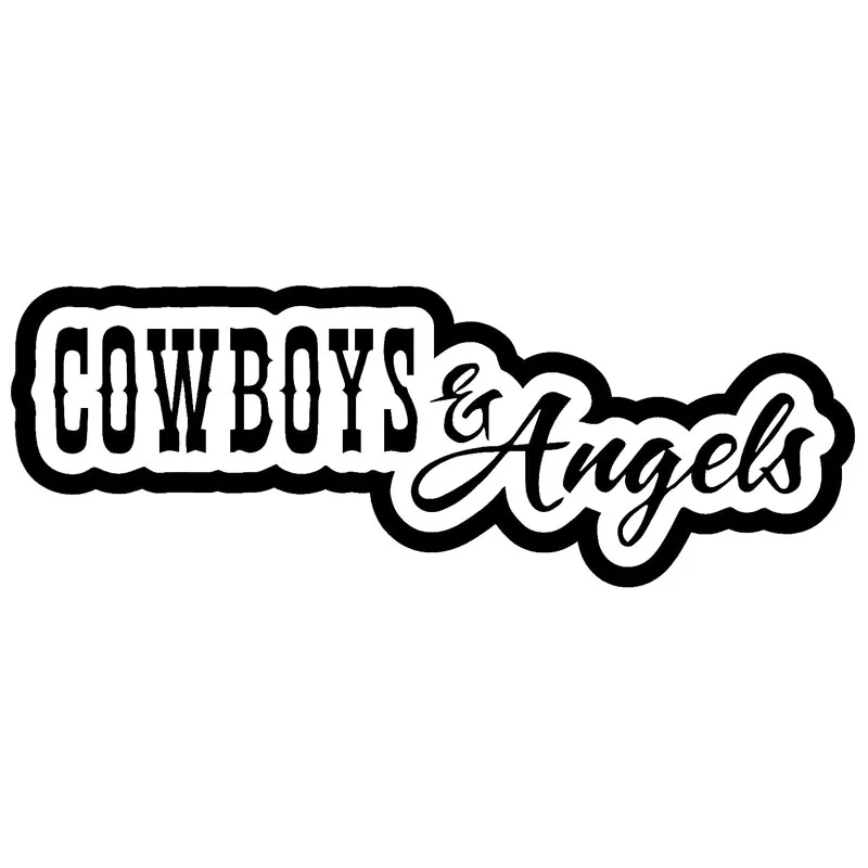 

14.8X5.3CM Cowboys And Angels Personal preference Vinyl Decal Car Sticker Car-Styling