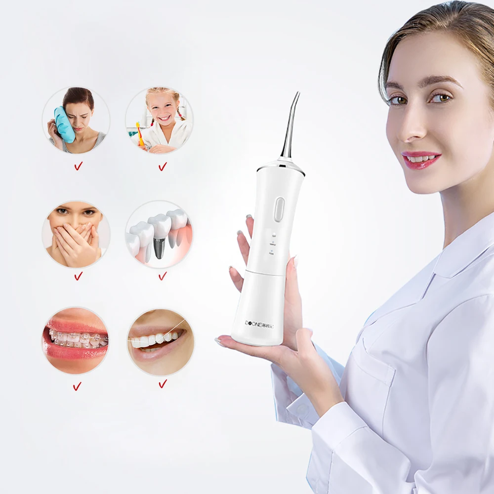 

Dione C8 160ml Electric Oral Irrigator Water Floss Dental Teeth Cleaning Device IPX7 Waterproof 3 Mode Water Flosser oral Health