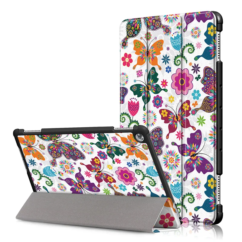 Чехол для планшета Huawei Mediapad M5 lite 10/M5 10 1 дюймов три сложения кожи в шелковой