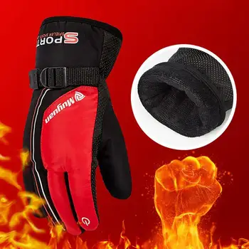 

Winter Gym Gloves For Men Motorcycle Hiking Mountain Gloves Thick Plus Velvet Windproof Warm Outdoor Sports Cycling Ski Gloves