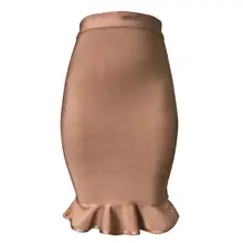 KAOUYOU женский, черный плиссированная юбка Bodycon повязки юбки Для женщин s Plus Размеры офисная стильная вязаная школьница юбка Jupe W105