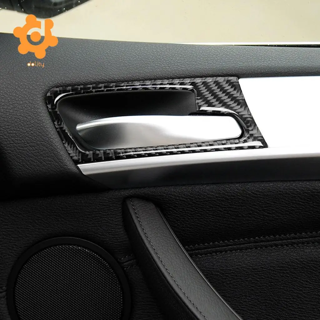 4 Pieces Car Interior Door Handle Cover for 2008 2013 BMW X5 E70 2009