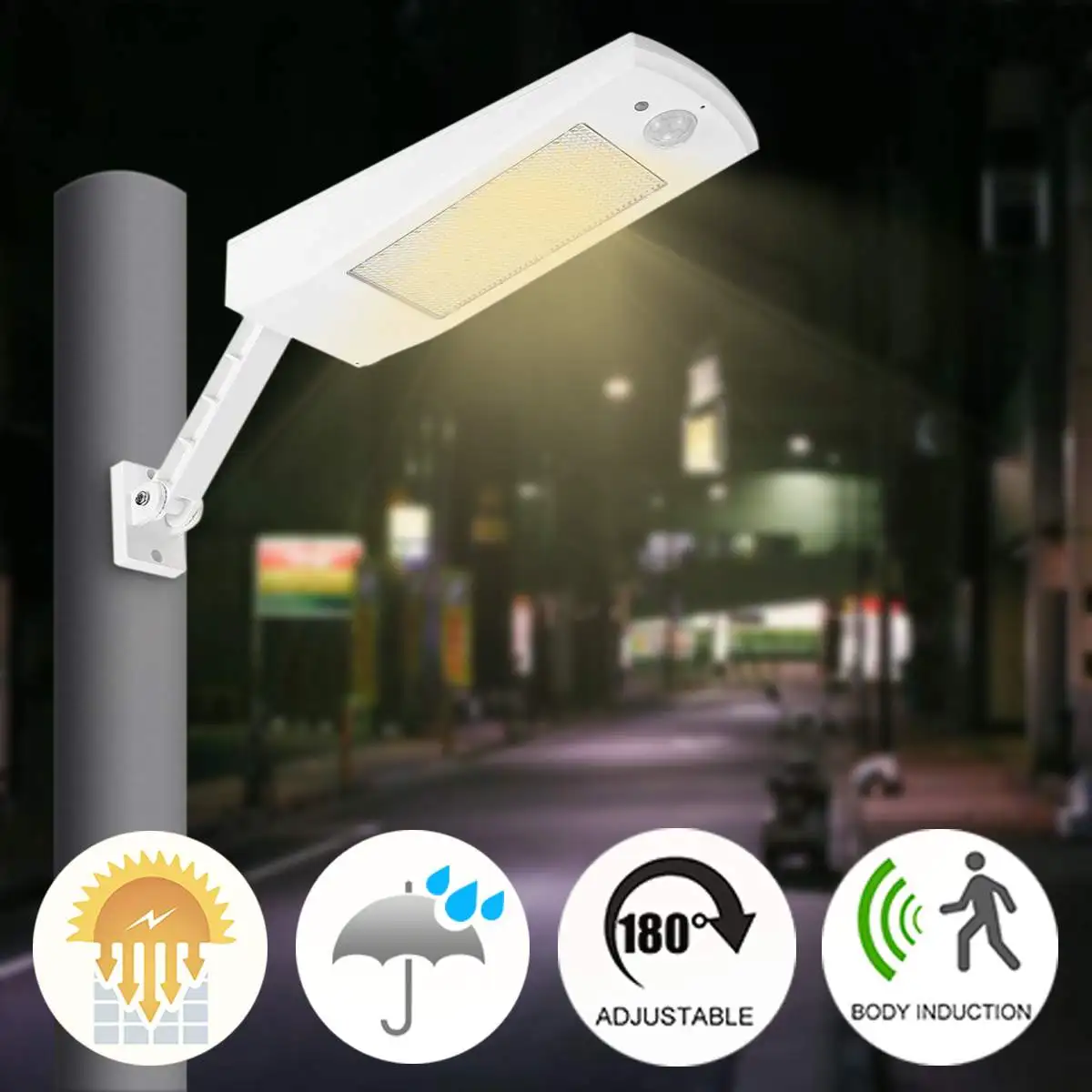 

Motion Sensor Solar Power LED Wall Street Light Outdoor Garden Lamp Induction/Micro-mode Waterproof White/Warm White Emergency