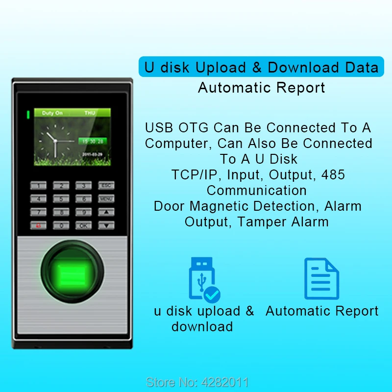 Система контроля доступа по отпечаткам пальцев TCPIP USB биометрическая система