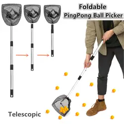Телескопический 3 секции Pin g Понг Мяч алюминиевый шест настольный теннис мяч комплектовщик сетка сбор Настольный теннис Аксессуары