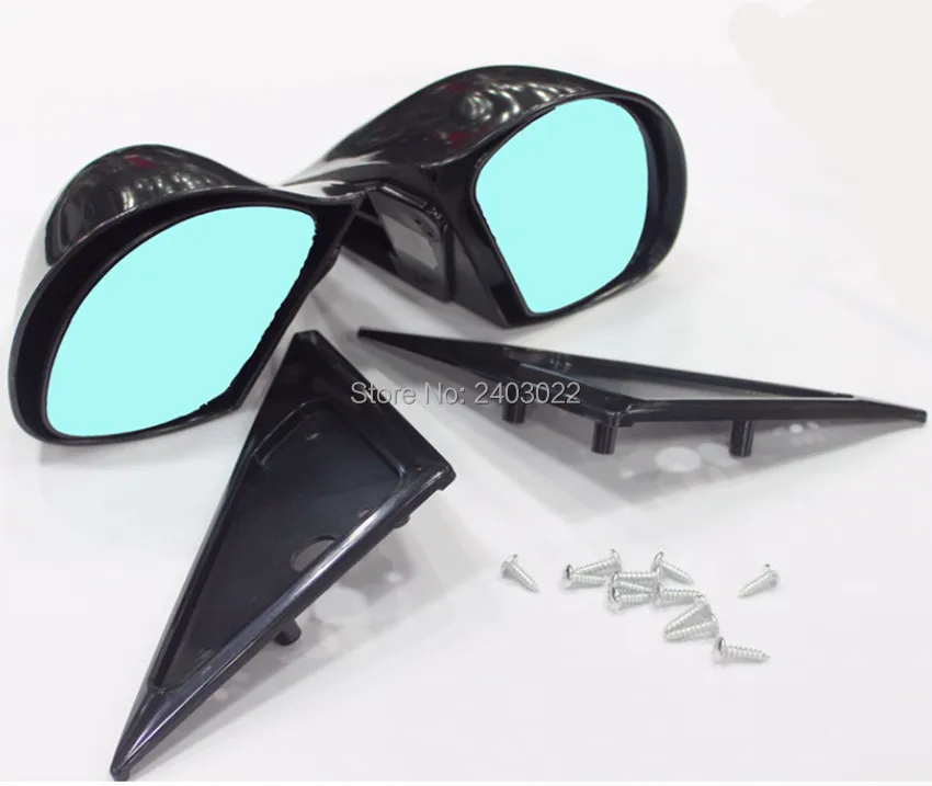Fit 1996-2000 Honda Civic 2//3DR Coupe Hatchback ABS JDM Spoon Manual Mirrors