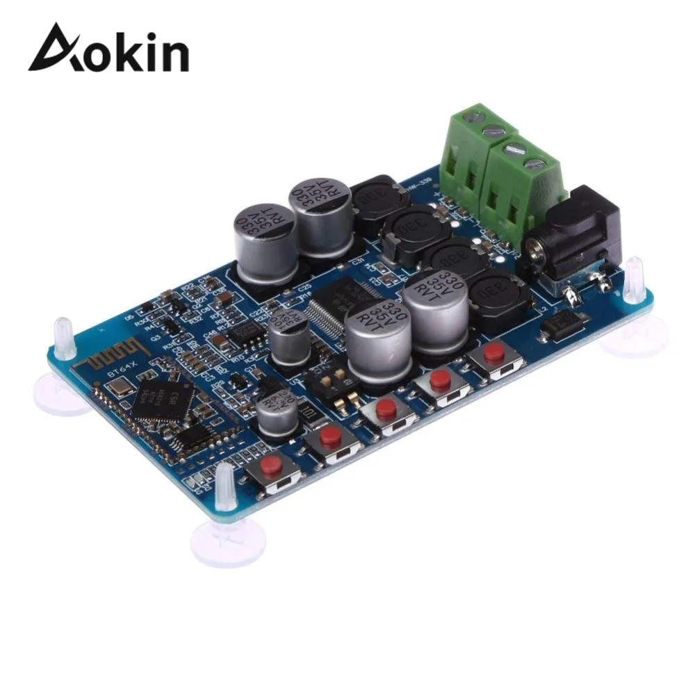 

TDA7492P 50W x 2 Digital Amplifier Board CSR8635 Bluetooth 4.0 Chip BT Audio Receiver Amplifier Board Module Parts Red Blue