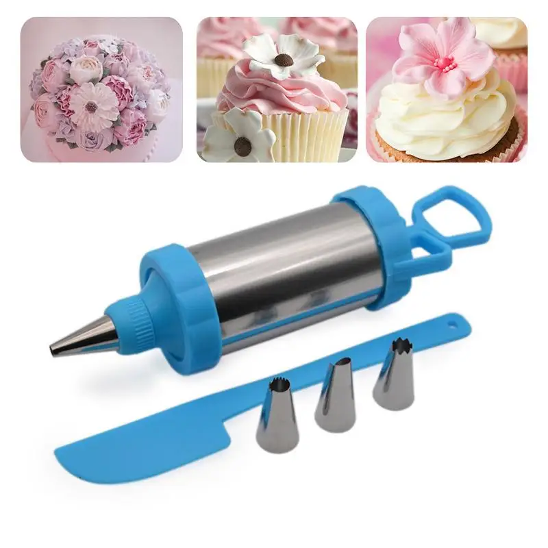  Cake Decorating Tools Pastry Icing Pen Nozzles Cake Baking Set Cream Syringe Tips Spatulas Scaper D