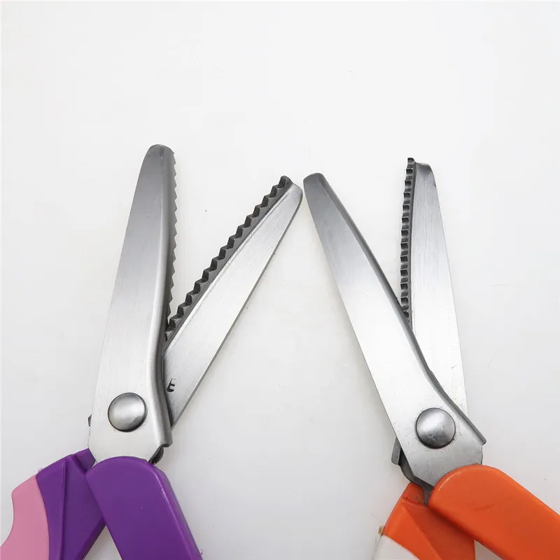 

235mm Sewing Cut Dressmaking Tailor Shear Pinking Scissors Leather Handicraft Fabric Upholstery Tool Textile Sewing Accessories