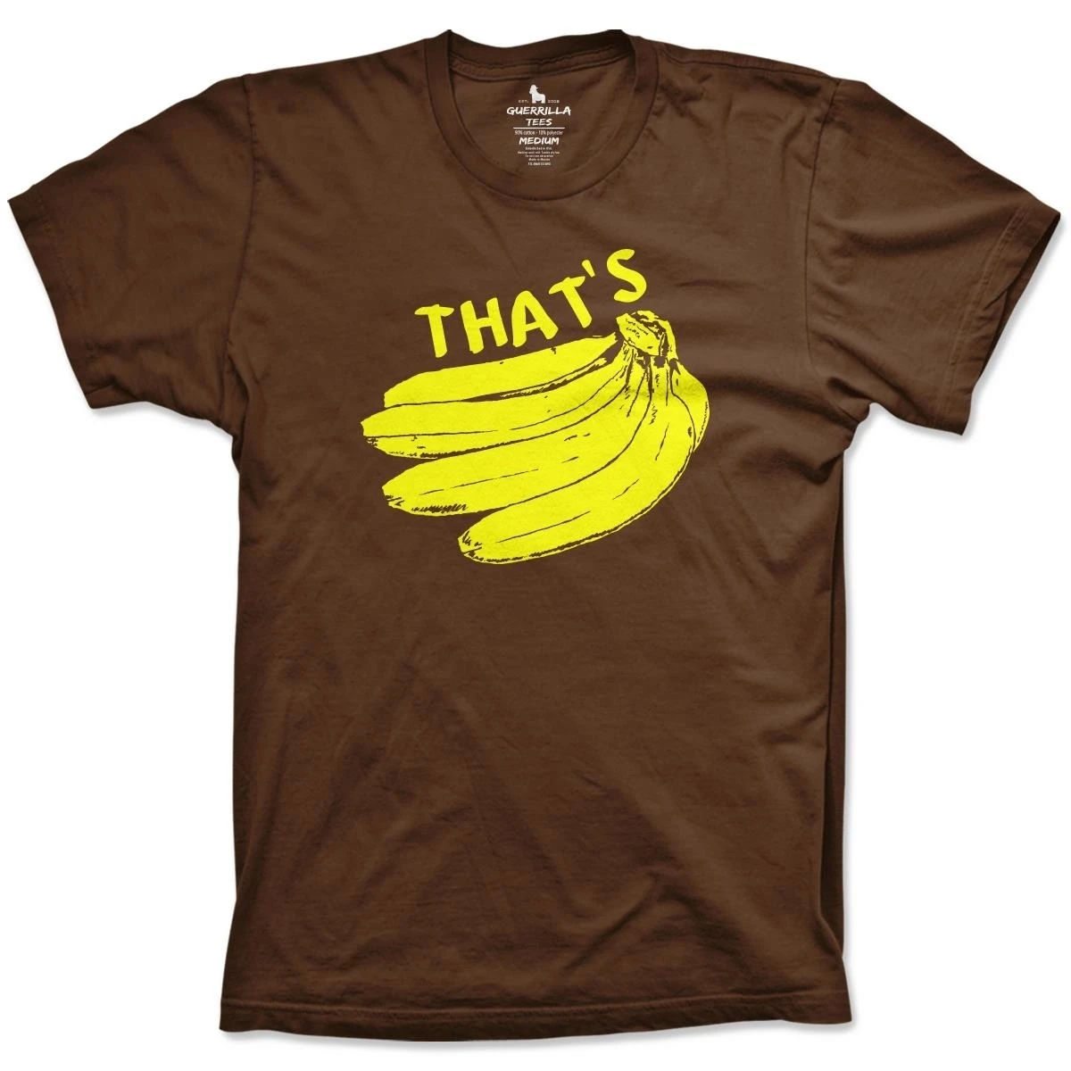 Guerrilla Tees That's Bananas Shirt funny monkey shirts graphic funny