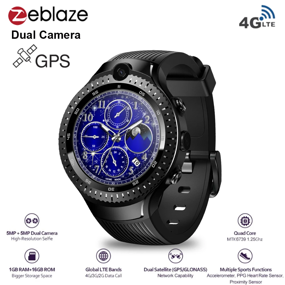 Zeblaze THOR 4 Dual 4G Smart Watch Android 7.1 GPS MTK6737