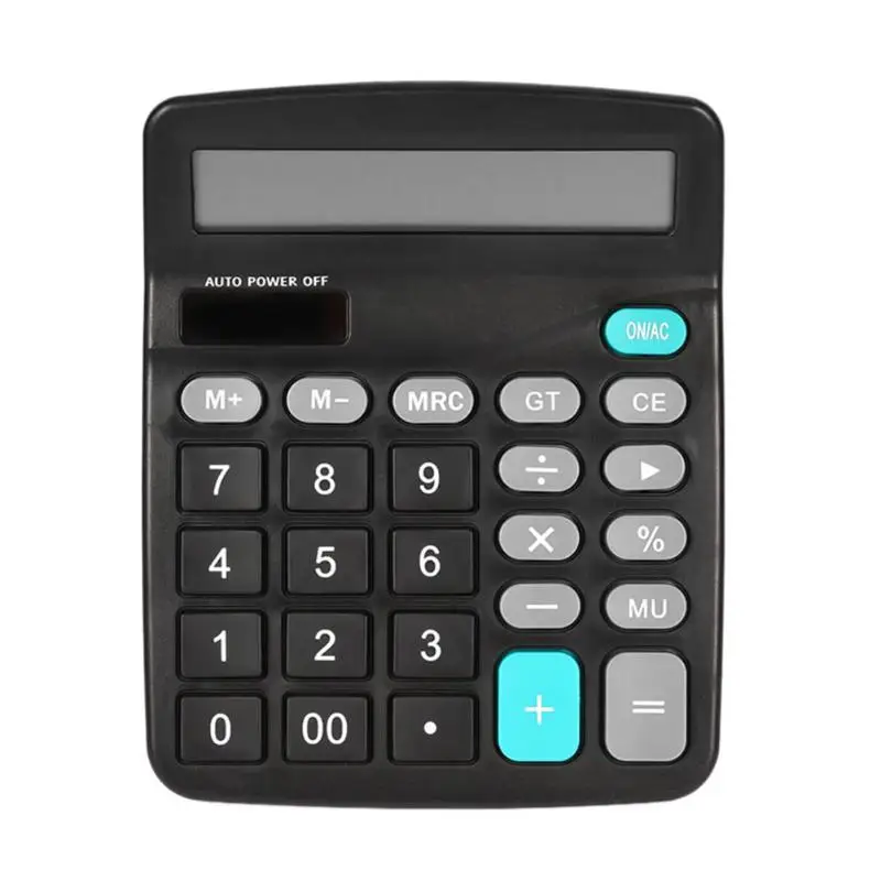 

Electronic Calculator 12 Digits Large Display Solar Energy Scientific Calculate Tool for School Home Office