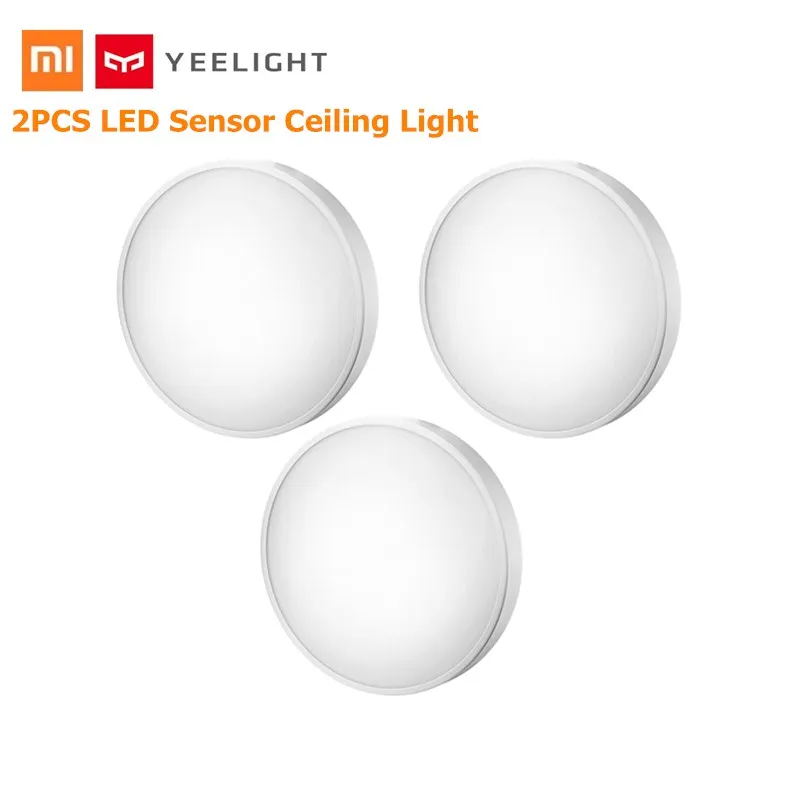 

2PCs Xiaomi Yeelight Induction Hallway LED Ceiling Light Smart LED Ceiling Light Set Bluetooth APP Remote Control For Mi Home