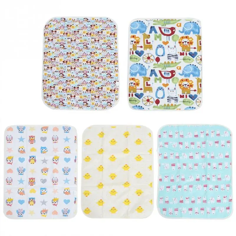 

50x70cm Changing Pads Covers Cotton Reusable Waterproof Diaper Changing Table Mat Mattress For Newborns Infant 2018 High Quality