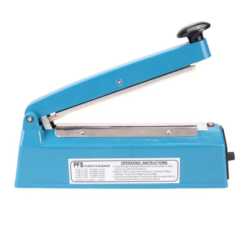220V 300W 8 Inch Impulse Sealer Heat Sealing Machine Kitchen Food Sealer Vacuum Bag Sealer Bag Packing Tools Eu Plug