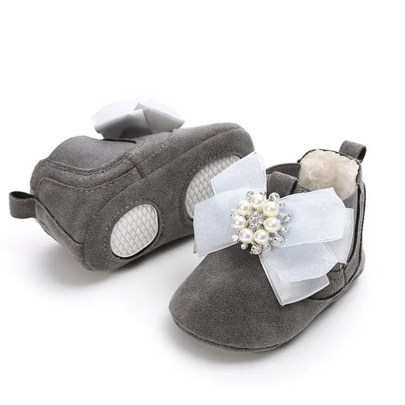 Emmababy детская обувь для новорожденных девочек Леопардовый бант мягкая подошва принцесса обувь для ползунков 0-18 м