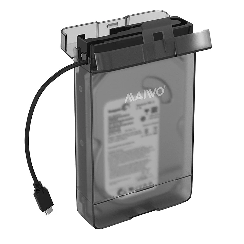 

MAIWO Universal 2.5 Inch /3.5 Inch HDD SSD Case Sata To Type-C Adapter Free 5 Gbps Box Hard Drive Enclosure Support 2TB Uasp P