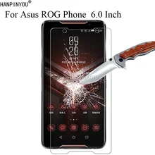 1 pc/2 pces 9 h 2.5d hd claro protetor de tela de vidro temperado para asus rog telefone zs600kl 6.0 "película protetora + ferramentas limpas(China)