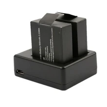 1 шт., Оригинальная батарея SJCAM, зарядное устройство, двойной паз, SJ4000 батарея, двойное зарядное устройство, USB кабель для SJ 4000 SJ5000 SJ6000